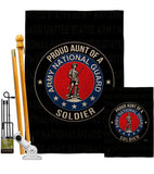 Army Proud Aunt Soldier - Military Americana Vertical Impressions Decorative Flags HG108492 Made In USA