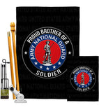 Army Proud Brother Soldier - Military Americana Vertical Impressions Decorative Flags HG108501 Made In USA