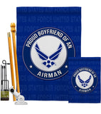 Proud Boyfriend Airman - Military Americana Vertical Impressions Decorative Flags HG108505 Made In USA