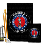 Army Proud Dad Soldier - Military Americana Vertical Impressions Decorative Flags HG108519 Made In USA