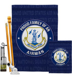 Air Force Proud Family Airman - Military Americana Vertical Impressions Decorative Flags HG108534 Made In USA