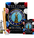 Welcome Home Army National Guard - Military Americana Vertical Impressions Decorative Flags HG108631 Made In USA