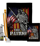 The Patriot - Military Americana Vertical Impressions Decorative Flags HG108639 Made In USA