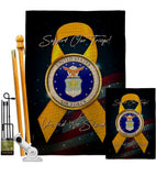 Support Air Force - Military Americana Vertical Impressions Decorative Flags HG108647 Made In USA