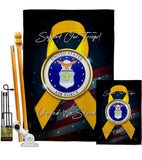 Support Air Force - Military Americana Vertical Impressions Decorative Flags HG108647 Made In USA
