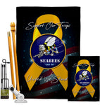 Support Seabees - Military Americana Vertical Impressions Decorative Flags HG108652 Made In USA