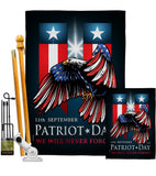 911 Patriot Day - Military Americana Vertical Impressions Decorative Flags HG137289 Made In USA