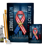 911 Never Forget - Military Americana Vertical Impressions Decorative Flags HG137290 Made In USA