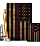 Thin Purple Line - Military Americana Vertical Impressions Decorative Flags HG137430 Made In USA