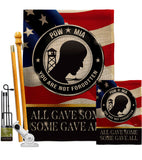 Not Forgotten POW MIA - Military Americana Vertical Impressions Decorative Flags HG140000 Made In USA