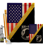 You Not Forgotten - Military Americana Vertical Impressions Decorative Flags HG140014 Made In USA