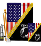 You Not Forgotten - Military Americana Vertical Impressions Decorative Flags HG140014 Made In USA