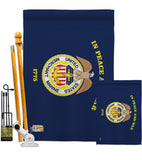 Merchant Marine - Military Americana Vertical Impressions Decorative Flags HG140347 Made In USA