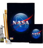 NASA - Military Americana Vertical Impressions Decorative Flags HG140602 Made In USA