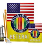 US Vietnam War - Military Americana Vertical Impressions Decorative Flags HG140621 Made In USA