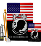 US POW MIA - Military Americana Vertical Impressions Decorative Flags HG140626 Made In USA