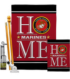 Marine Corps Home - Military Americana Vertical Impressions Decorative Flags HG140632 Made In USA