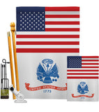 US Army - Military Americana Vertical Impressions Decorative Flags HG140700 Made In USA