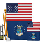 US Air Force - Military Americana Vertical Impressions Decorative Flags HG140717 Made In USA