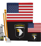 US 101st. Airborne - Military Americana Vertical Impressions Decorative Flags HG140737 Made In USA