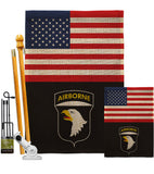 US 101st. Airborne - Military Americana Vertical Impressions Decorative Flags HG140737 Made In USA