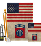 US 82nd. Airborne - Military Americana Vertical Impressions Decorative Flags HG140738 Made In USA