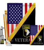 Home of 101st Airborne - Military Americana Vertical Impressions Decorative Flags HG140892 Made In USA