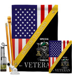 Home of Arny Special Forces - Military Americana Vertical Impressions Decorative Flags HG140893 Made In USA