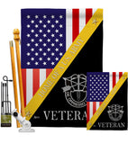 Home of De Opppresso Liber - Military Americana Vertical Impressions Decorative Flags HG140897 Made In USA