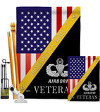 Home of Airborne - Military Americana Vertical Impressions Decorative Flags HG140900 Made In USA