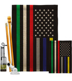 US First Responders Line - Military Americana Vertical Impressions Decorative Flags HG140927 Made In USA