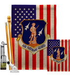 Air National Guard - Military Americana Vertical Impressions Decorative Flags HG170169 Made In USA