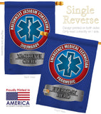 EMT - Military Americana Vertical Impressions Decorative Flags HG108009 Made In USA