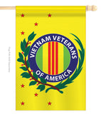 Vietnam Veterans - Military Americana Vertical Applique Decorative Flags HG108045