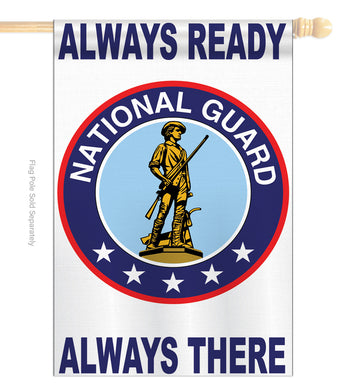 National Guard - Military Americana Vertical Applique Decorative Flags HG108047