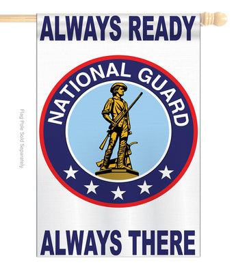 National Guard - Military Americana Vertical Applique Decorative Flags HG108047