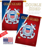 Coast Guard - Military Americana Vertical Impressions Decorative Flags HG108056 Made In USA