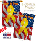 Support Our Troops - Military Americana Vertical Impressions Decorative Flags HG108059