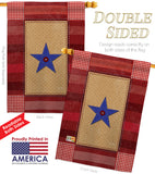 One Star Service - Military Americana Vertical Impressions Decorative Flags HG108070 Made In USA