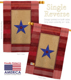 One Star Service - Military Americana Vertical Impressions Decorative Flags HG108070 Made In USA