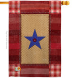 One Star Service - Military Americana Vertical Impressions Decorative Flags HG108070 Made In USA