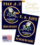 Sea Bees - Military Americana Vertical Impressions Decorative Flags HG108071 Made In USA