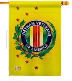 Vietnam Veteran - Military Americana Vertical Impressions Decorative Flags HG108235 Made In USA