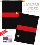 Red Stripe - Military Americana Vertical Impressions Decorative Flags HG108241 Made In USA