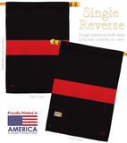 Red Stripe - Military Americana Vertical Impressions Decorative Flags HG108241 Made In USA