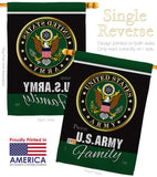 Army Proudly Family - Military Americana Vertical Impressions Decorative Flags HG108410 Made In USA