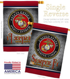 Semper Fi US Marine - Military Americana Vertical Impressions Decorative Flags HG108418 Made In USA