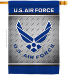 US Air Force - Military Americana Vertical Impressions Decorative Flags HG108421 Made In USA