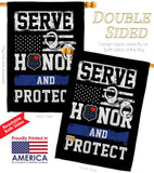 Serve Honor Protect - Military Americana Vertical Impressions Decorative Flags HG108441 Made In USA