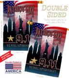 We Will Never Forget - Military Americana Vertical Impressions Decorative Flags HG108443 Made In USA